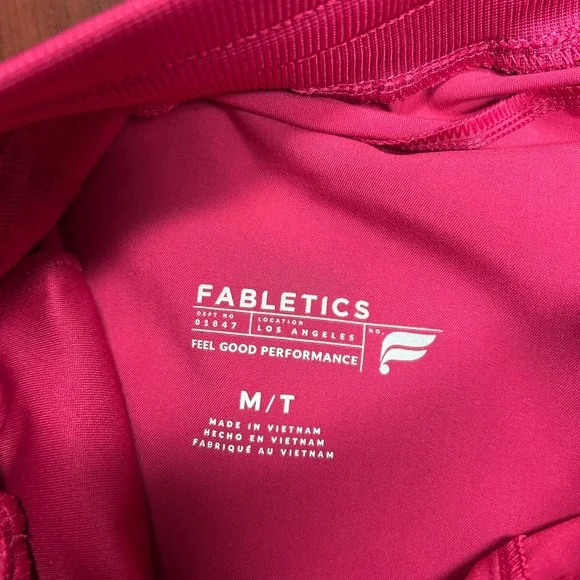 Fabletics Vibrant Pink Activewear Scrub Set - Picture 3 of 9